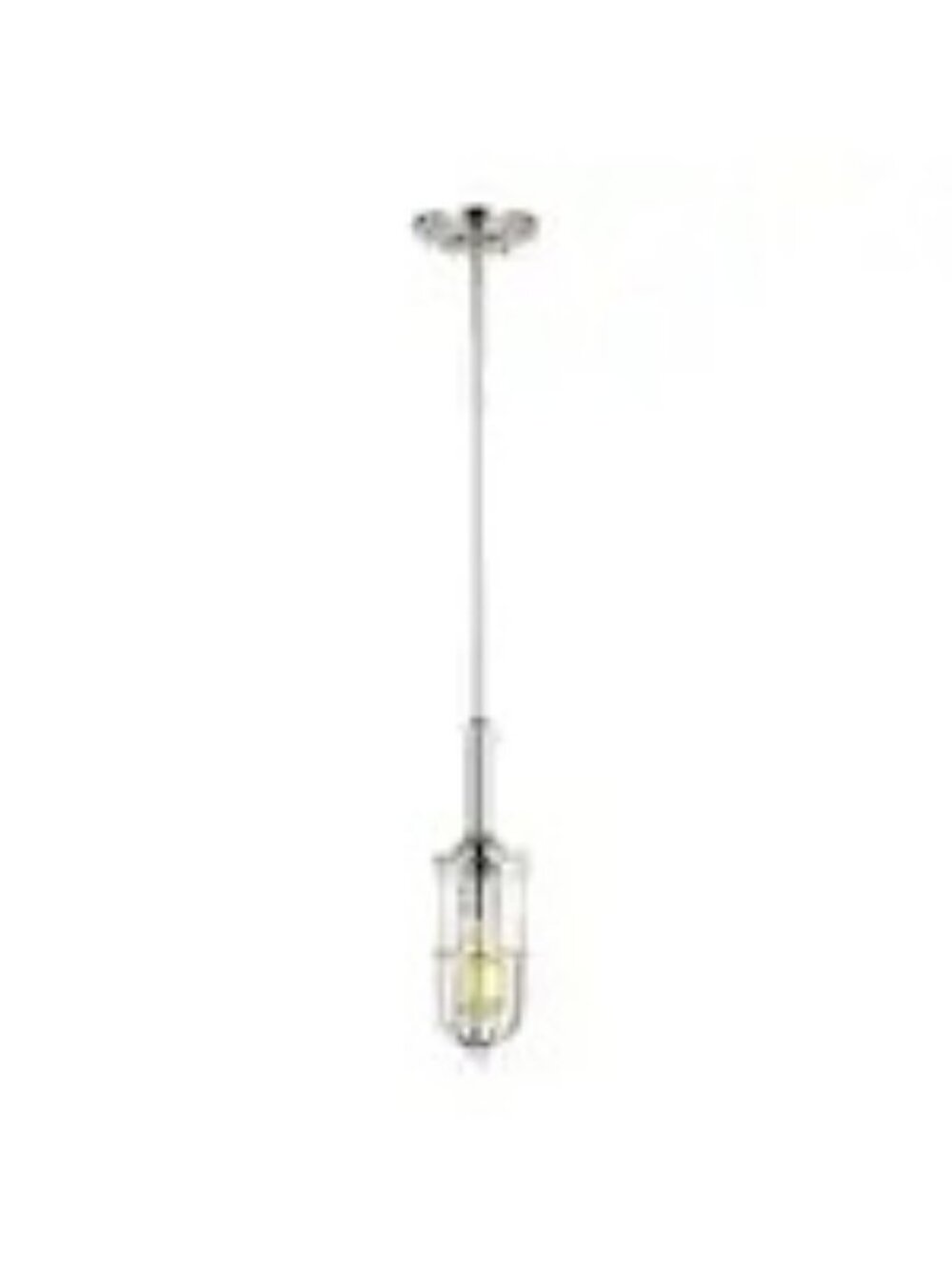 NEW Urban Renewal Polished Nickel Mini Pendant Open Box Modern Industrial Retro